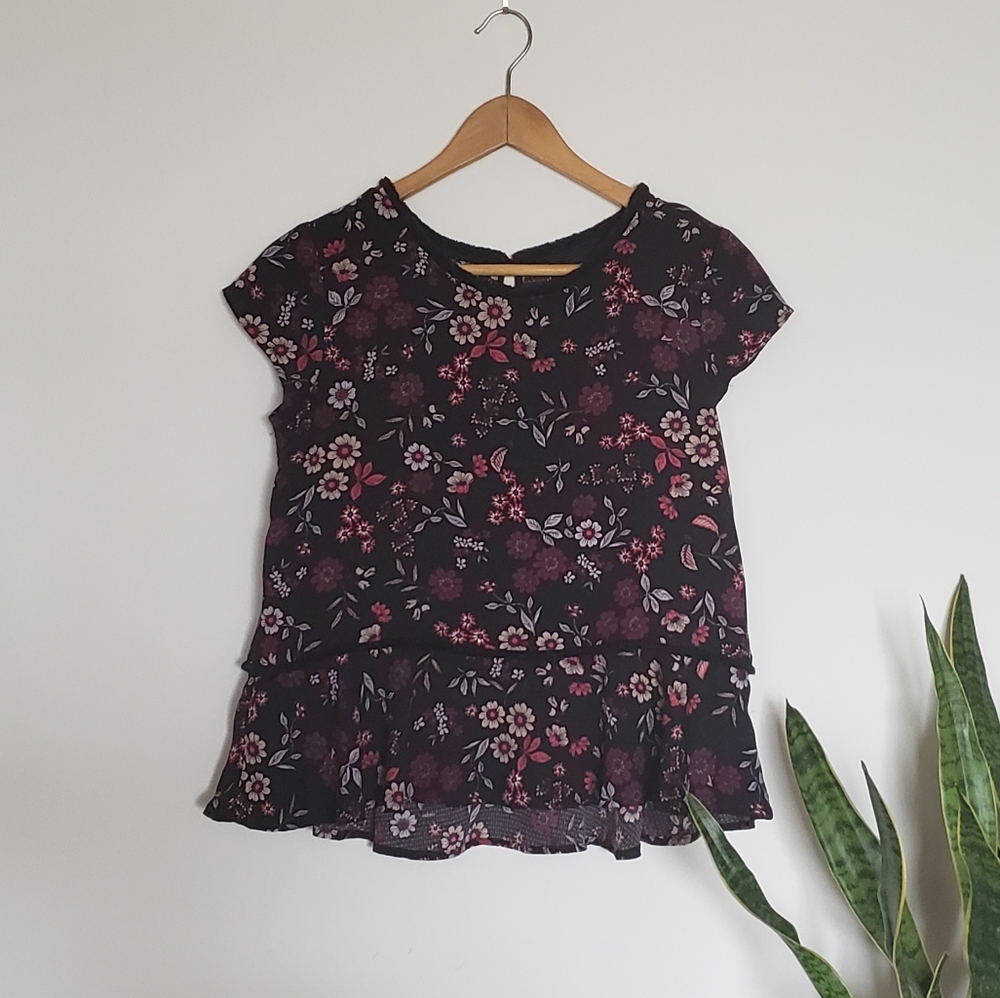 Vibrant Peplum Top